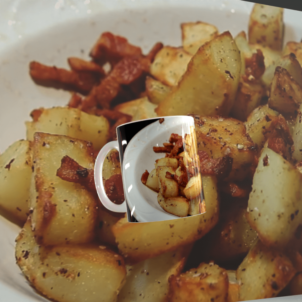 Чашка з принтом Смажена картопля