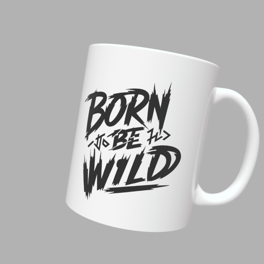 Чашка з принтом BORN TO BE WILD