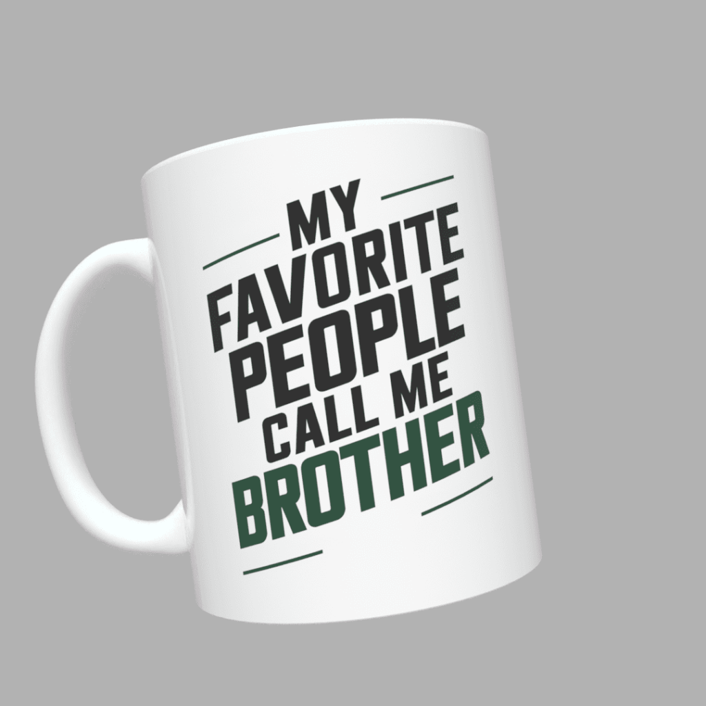 Чашка з принтом BROTHER