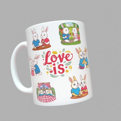 Чашка з принтом Love is