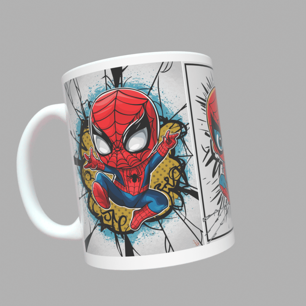 Чашка з принтом Спайдермен