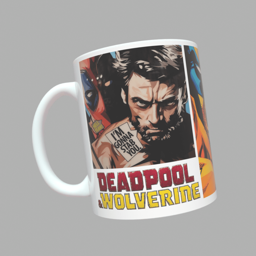Чашка з принтом Дедпул Росомаха