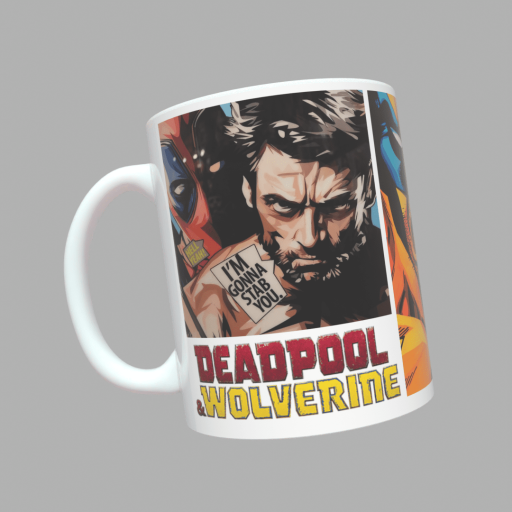 Чашка з принтом Дедпул Росомаха
